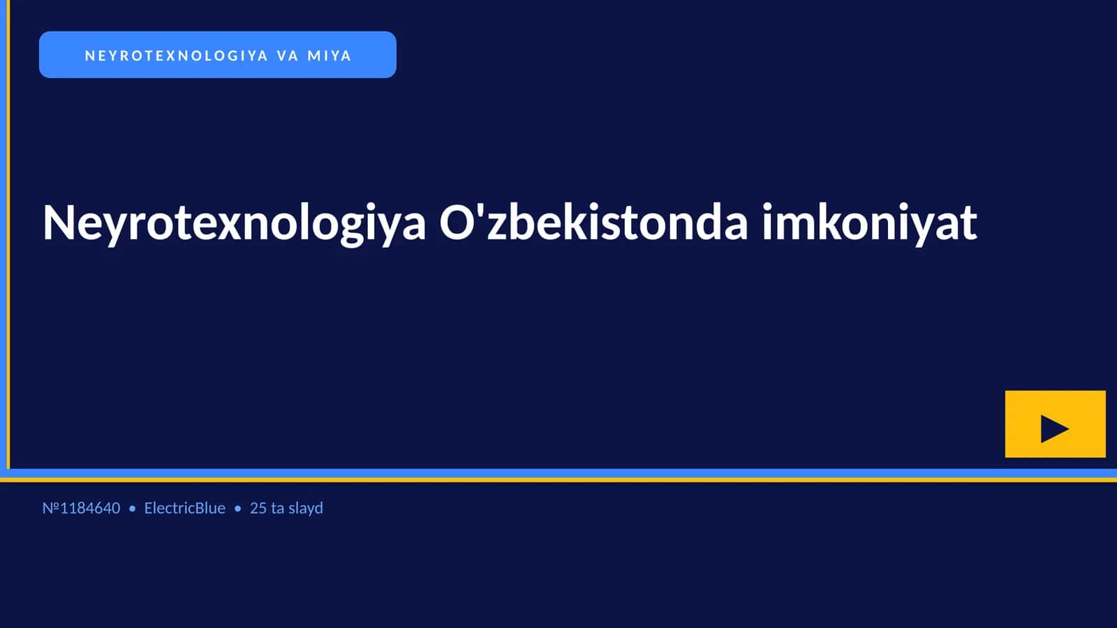 NEYROTEXNOLOGIYA VA MIYA
