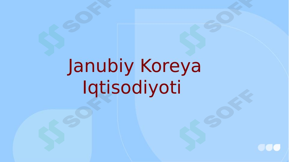Janubiy Koreya Iqtisodiyoti