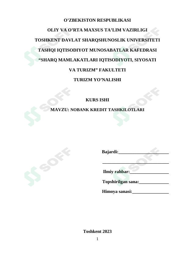 NOBANK KREDIT TASHKILOTLARI.