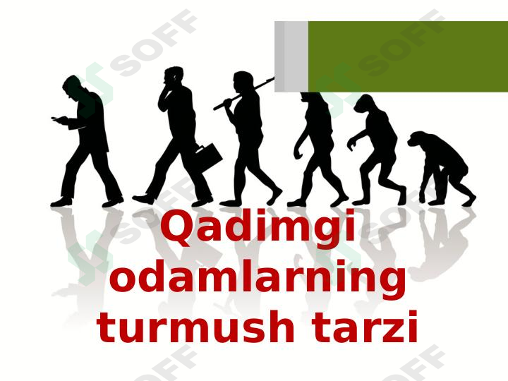 Qadimgi odamlarningturmush tarzi