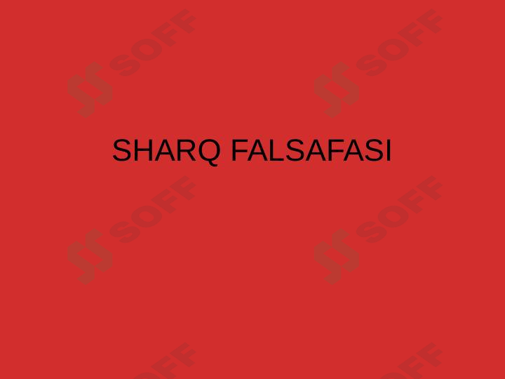 Sharq falsafasi