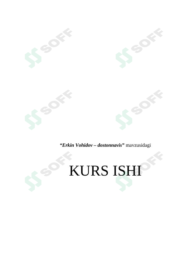 Erkin Vohidov – dostonnavis