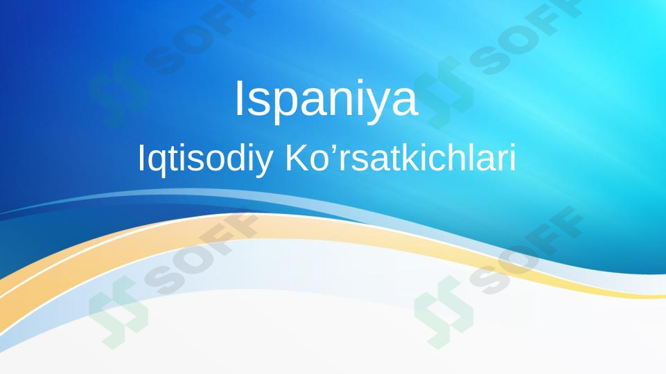 Ispaniya Iqtisodiyoti
