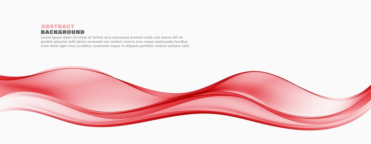 Silliq mavhum oqim shaffof qizil to'lqin | Smooth abstract flow transparent red wave