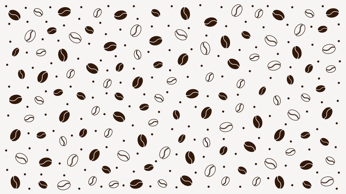 Yumshoq qahva naqshli yumshoq fonda uzluksiz qulay kafe ilhomlantirilgan dizayn | Soft coffee pattern soft background seamless cozy caf inspired design