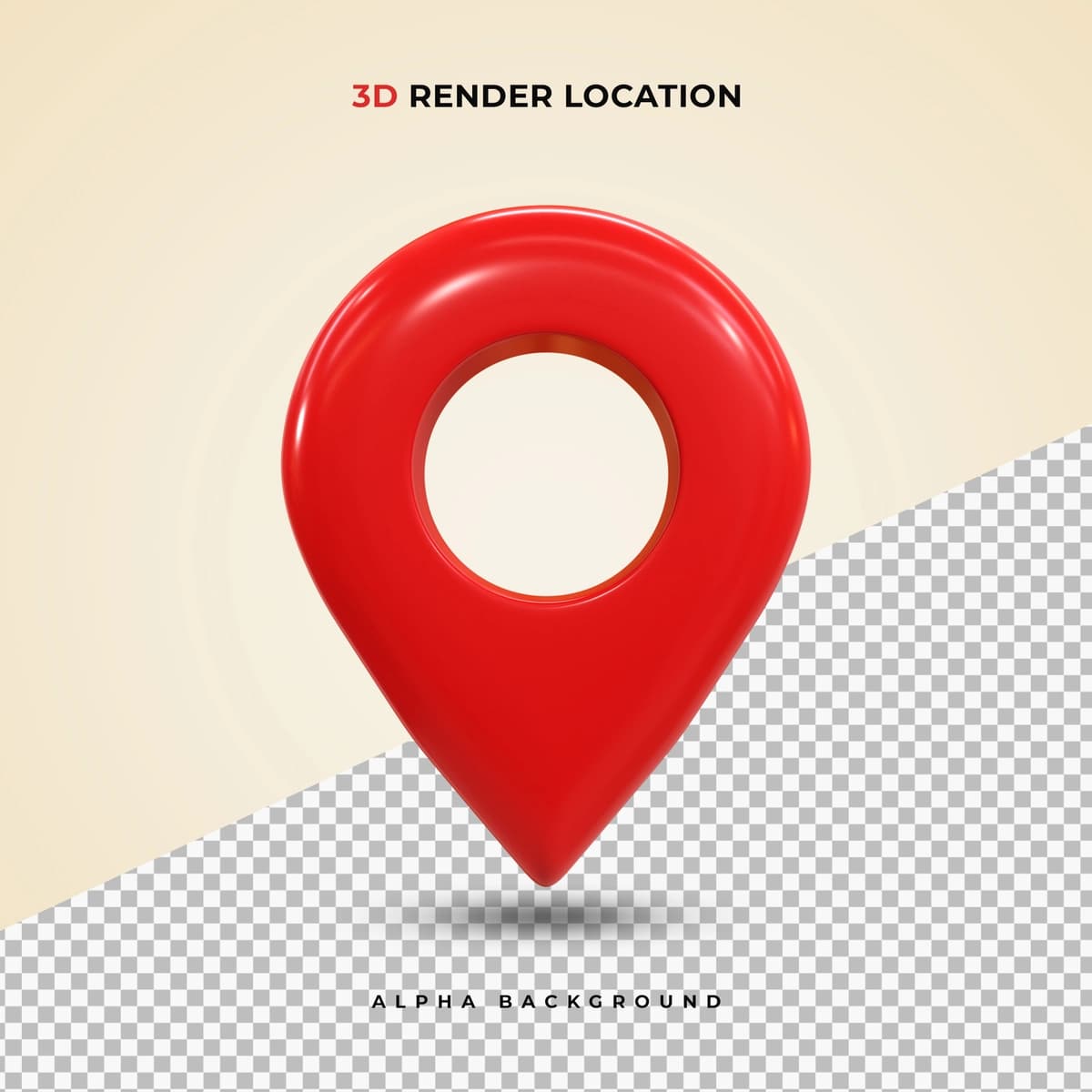 Qizil realistik 3D xarita pin gps koʻrsatgich markerlar koʻrsatkich joylashuv belgisi | Red realistic 3d map pin gps pointer markers pointer location icon