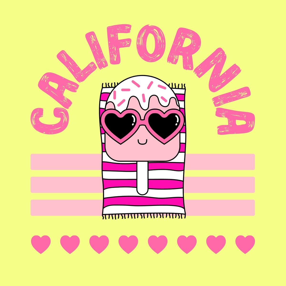 Kaliforniyadagi yozgi muzqaymoq ko'zoynakli | California summer ice cream pop with glasses
