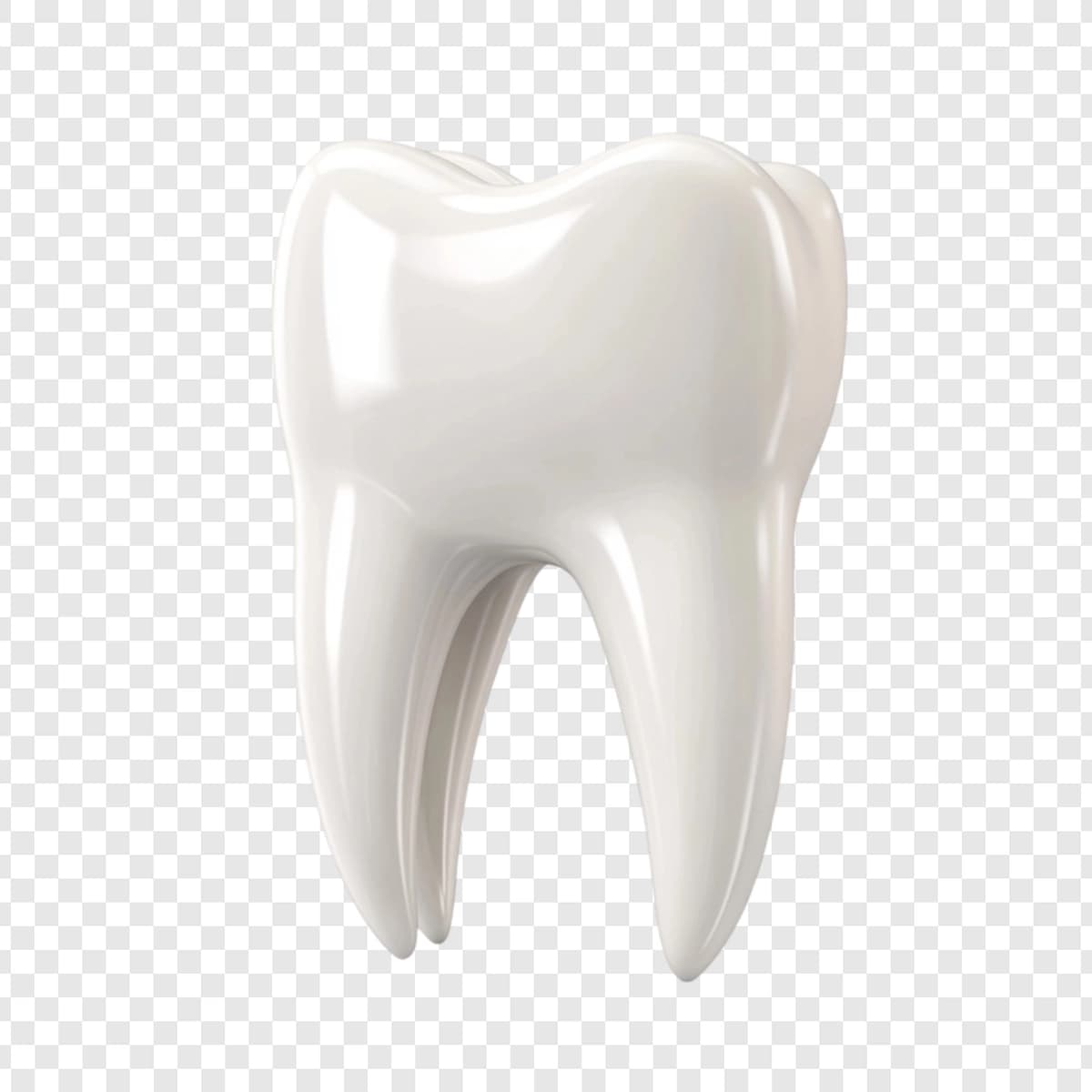Sog'lom oq tish 3D modeli stomatologik parvarish gigienasi | Healthy white tooth 3d model dental care hygiene