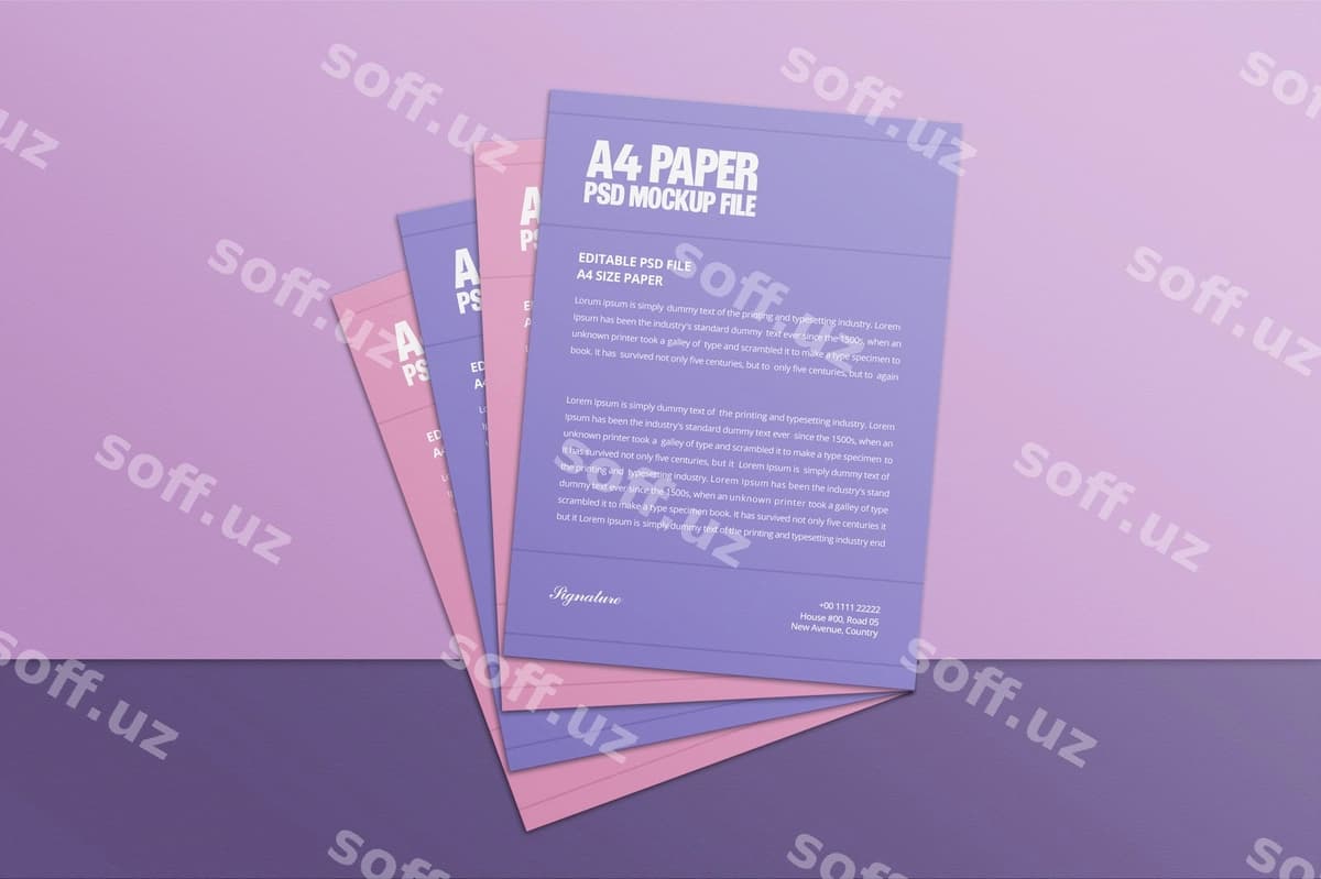 10 pochta qadoq PSD mockup fayli | 10 letterhead psd mockup file