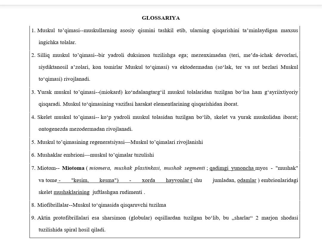 Glossariya biologiya