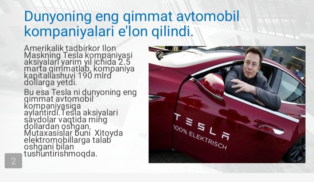 Daromadli kompaniyalar