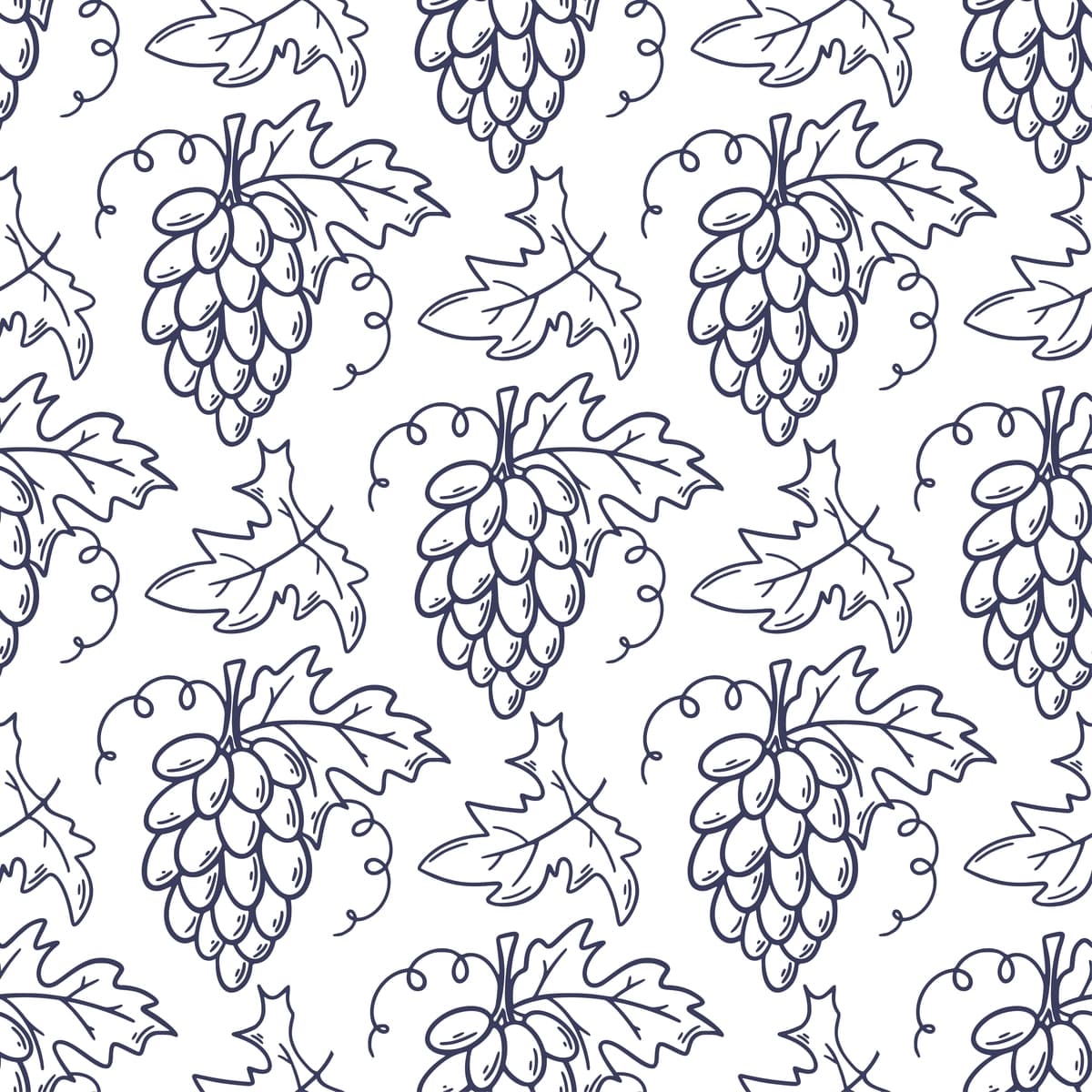 Tok novdalari siyoh eskizi choksiz naqsh uzumzor fon binafsha rang | Vine branches ink sketch seamless pattern grapevine background purple