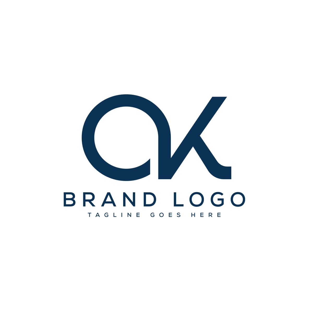 Ko harfi bilan yaratilgan ijodiy vektor logotiplari | Creative vector logos with letter ko