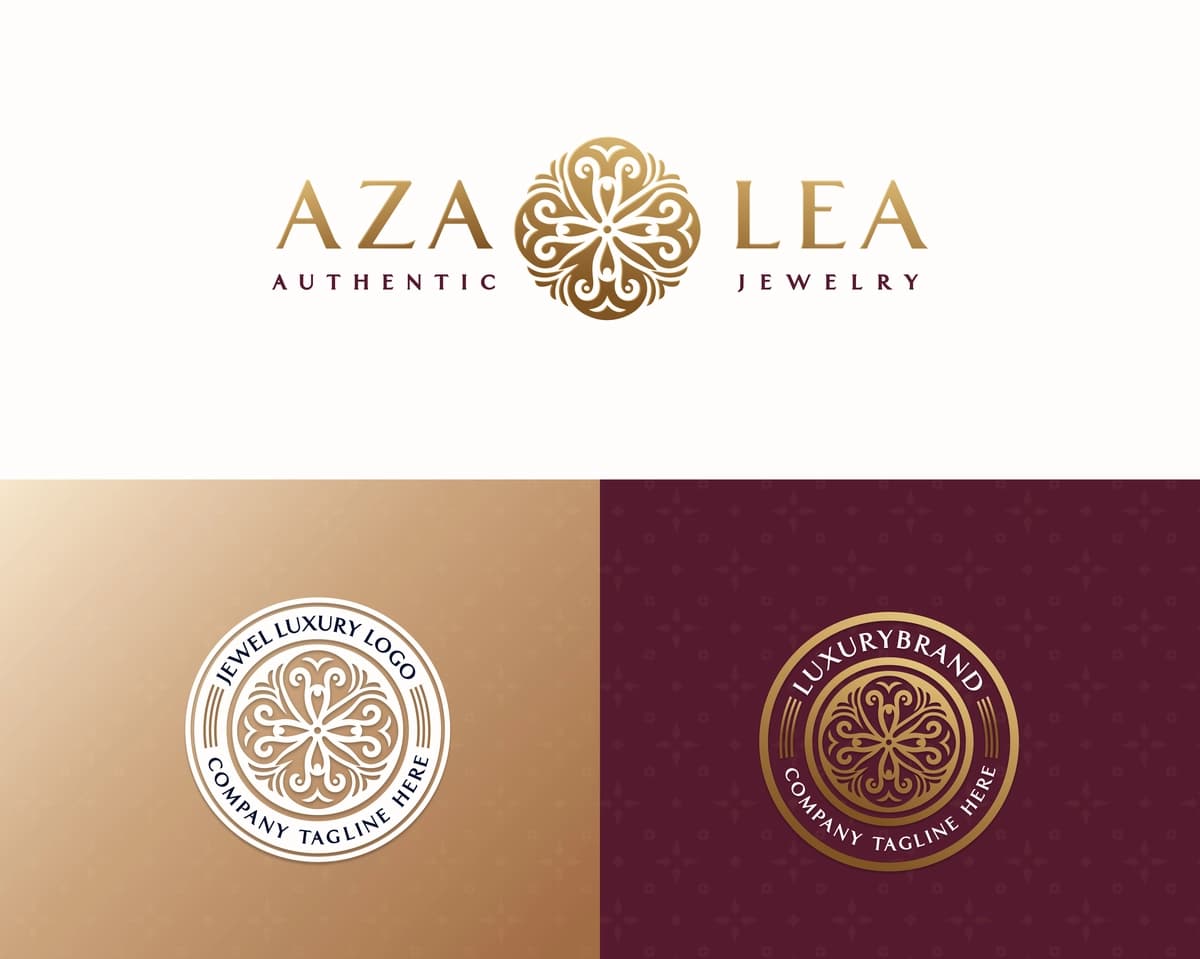 Minimalist noyob hashamatli gul logo klinikasi kurort mehmonxona shablon biznes | Minimalist unique luxury flower logo clinic spa hotel template business