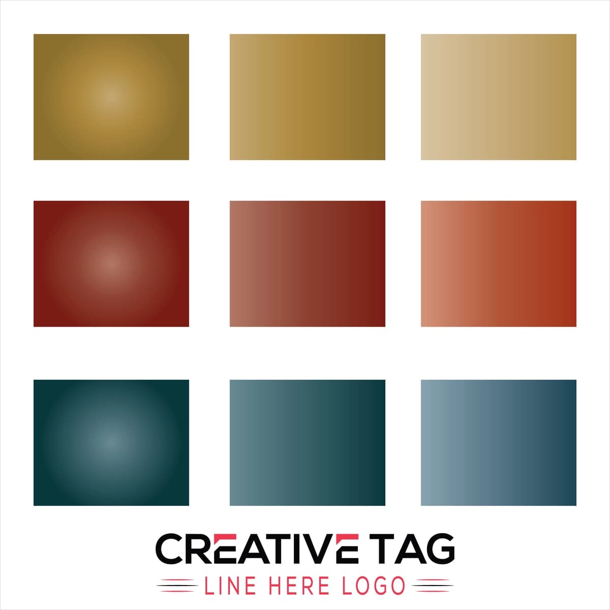 Gradient ranglar palitrasi dizayn ilhomi | Gradient color palette design inspiration