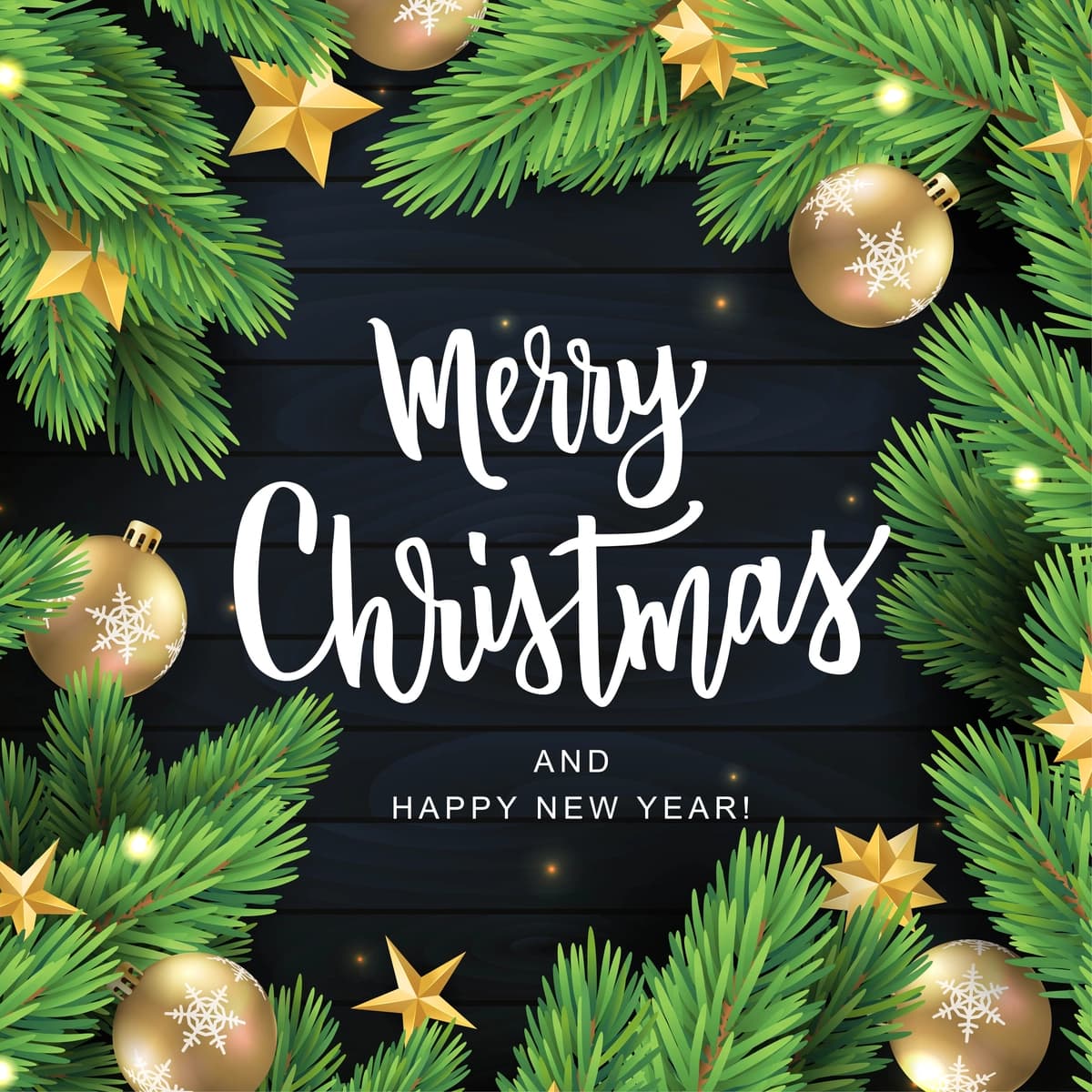 Rojdestvo qo'l yozuvi matn kartasi haqiqiy qarag'ay novdasi bilan | Merry christmas hand lettering text card realistic pine branch with