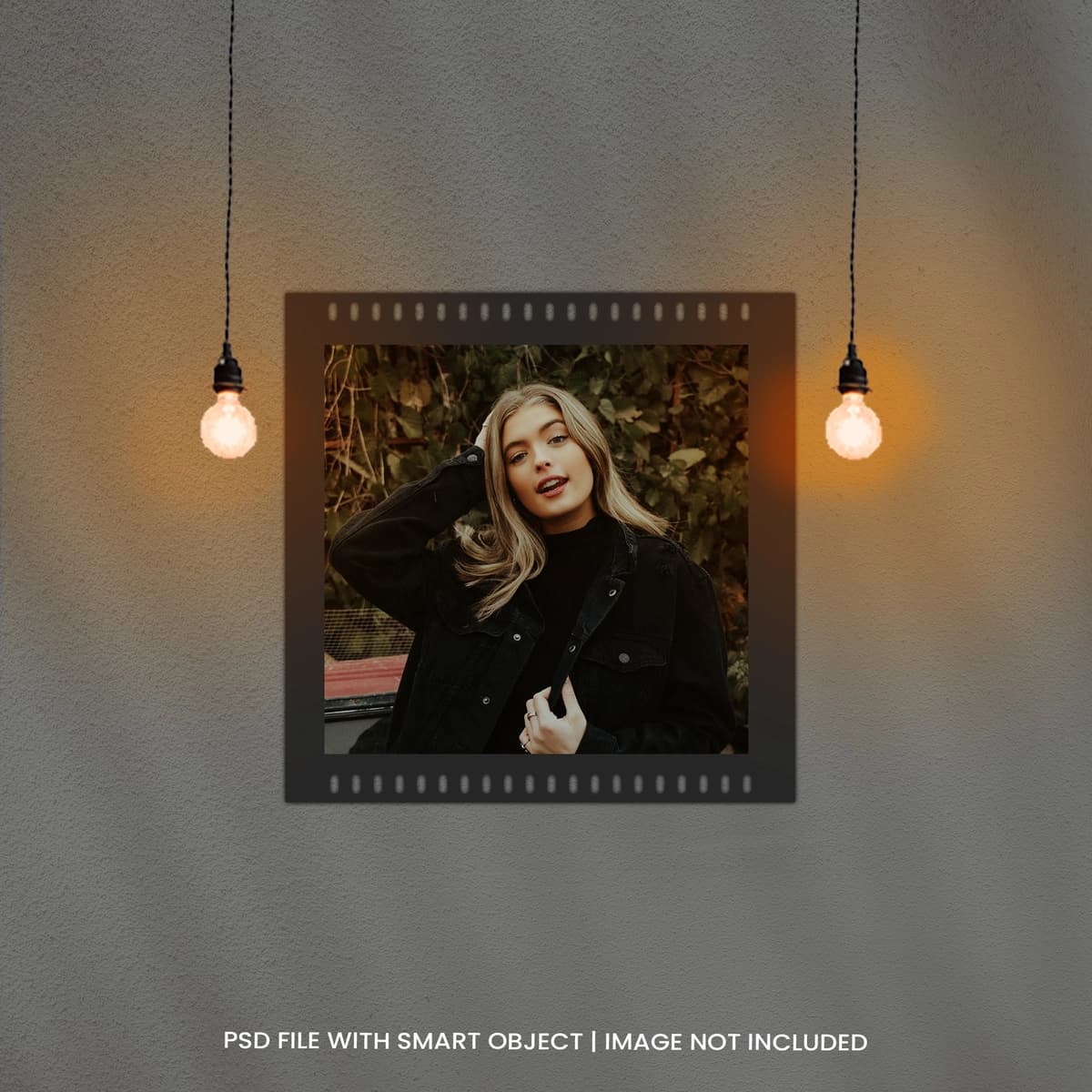 Foto ramkalar premium psd yorug'lik effektli moodboard maketi | Photo frames moodboard mockup with light effect premium psd