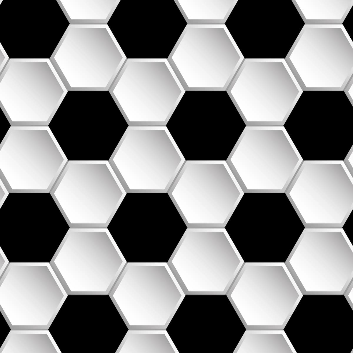 Vektor geometrik futbol choksiz naqsh | Vector geometric football seamless pattern