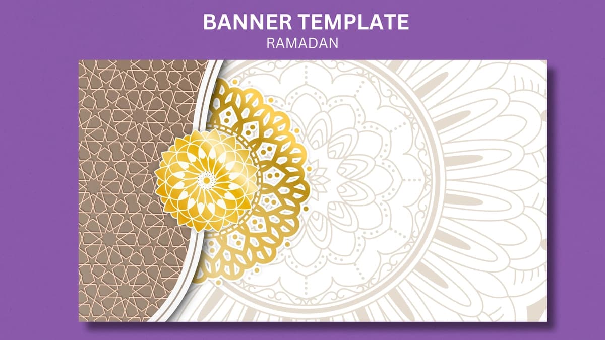 Arabesk realistik uch o'lchovli islom arab mandalasi bezakli | Arabesque realistic threedimensional islamic arabic mandala ornamental
