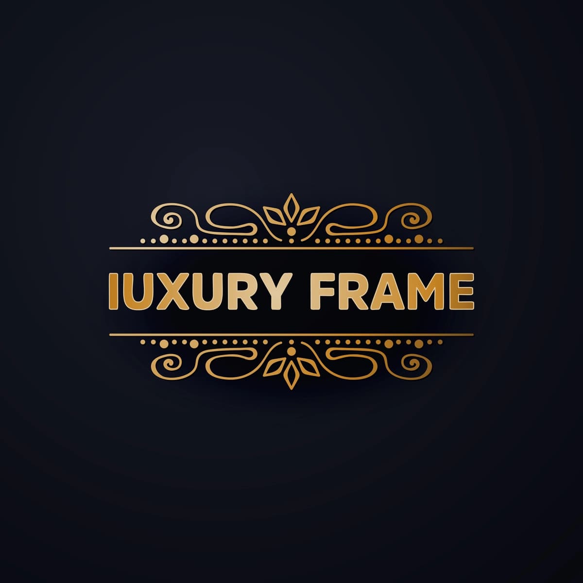 Dekorativ hashamatli ramka | Ornamental luxury frame