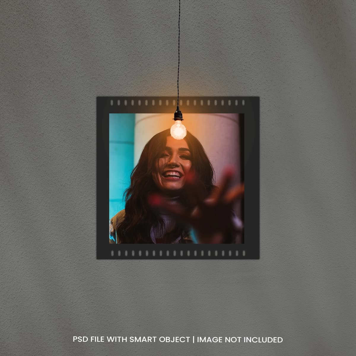 Foto ramkalar premium psd yorug'lik effektli moodboard maketi | Photo frames moodboard mockup with light effect premium psd