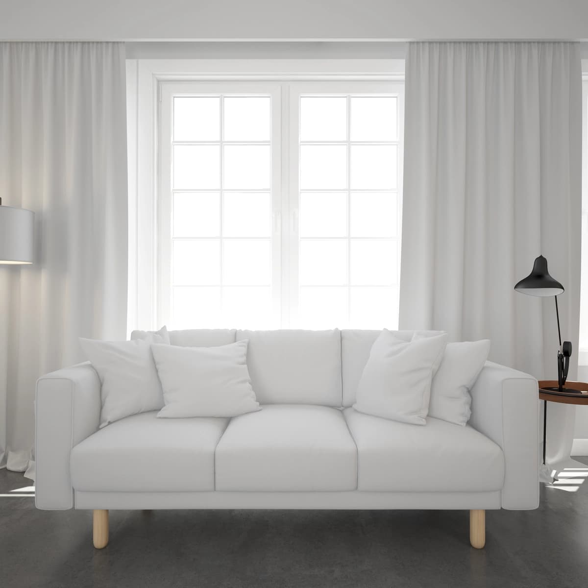 Oq divan oynasi | White sofa window