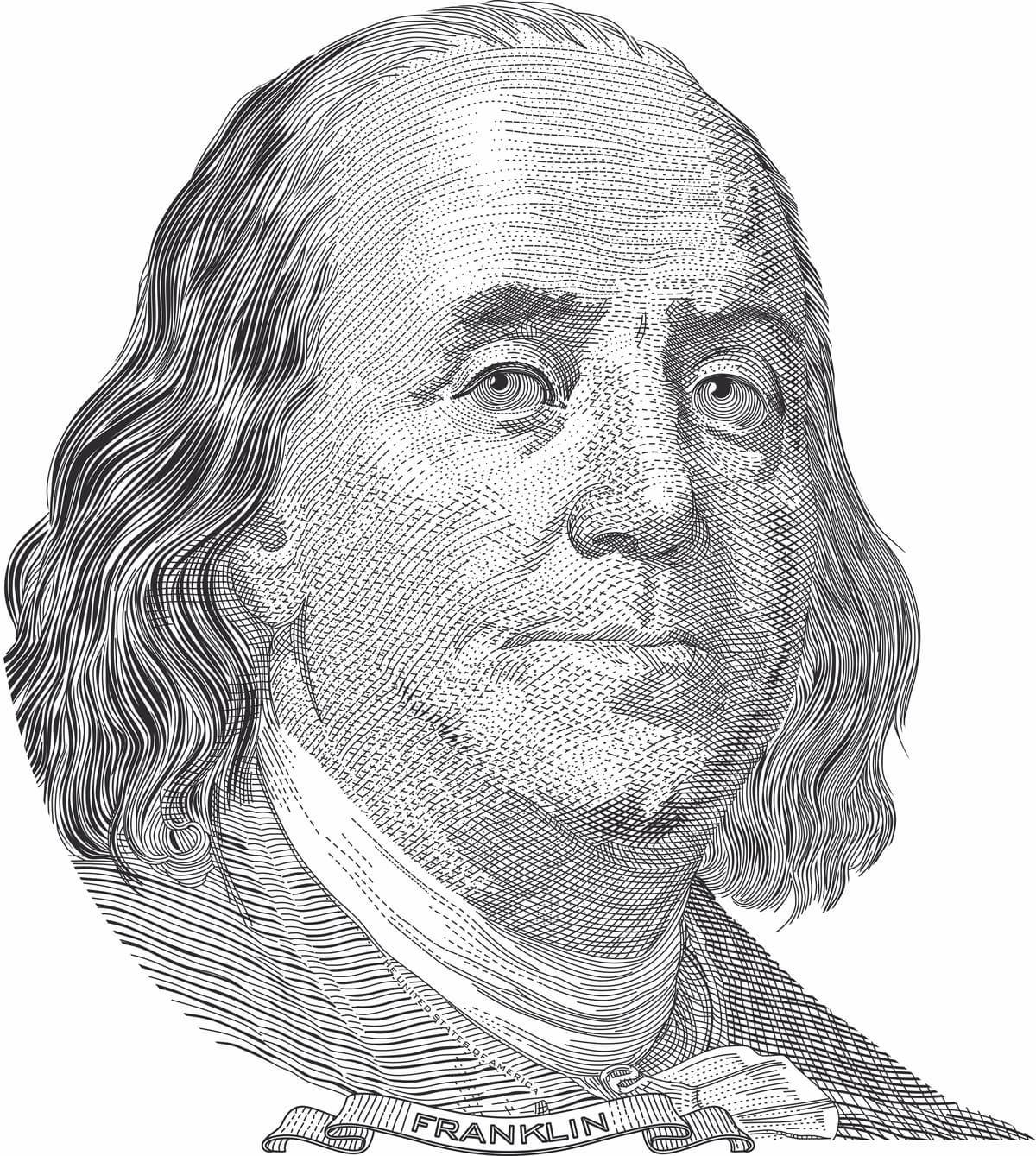 Benjamin Franklin portreti | Benjamin franklin portrait