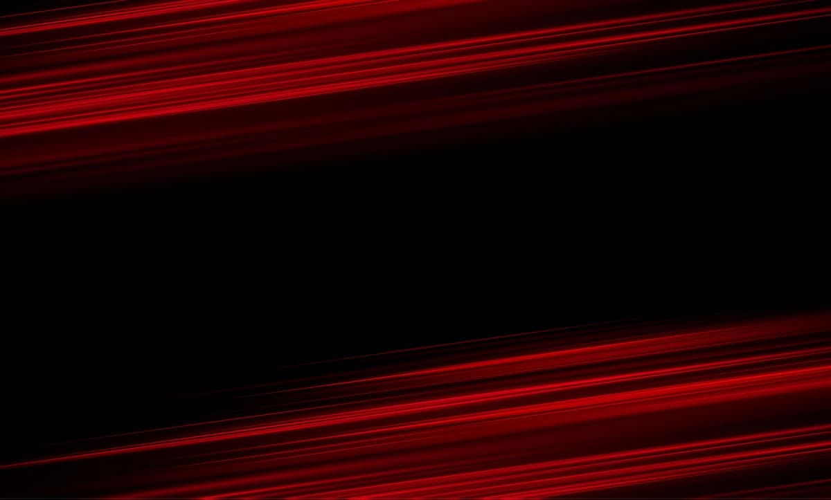 Qizil lazer nurlari izolyatsiya qilingan qora fon mavhum yorug'lik effekti | Red laser beams isolated black background abstract light effect