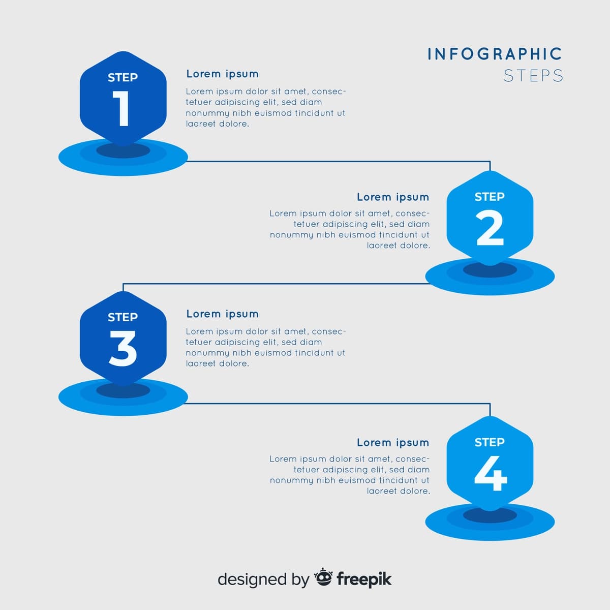 Infografik qadamlar | Infographic steps