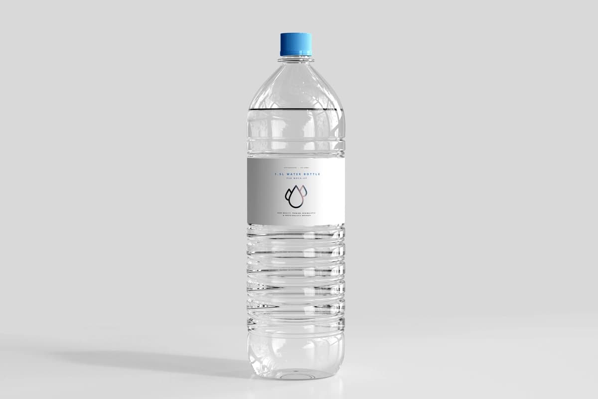 Toza suv shishasining maketi | Fresh water bottle mockup