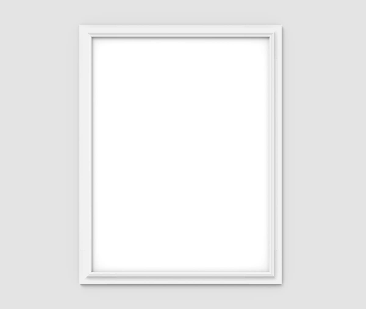 Oq rangli rasm ramkasi | White picture frame