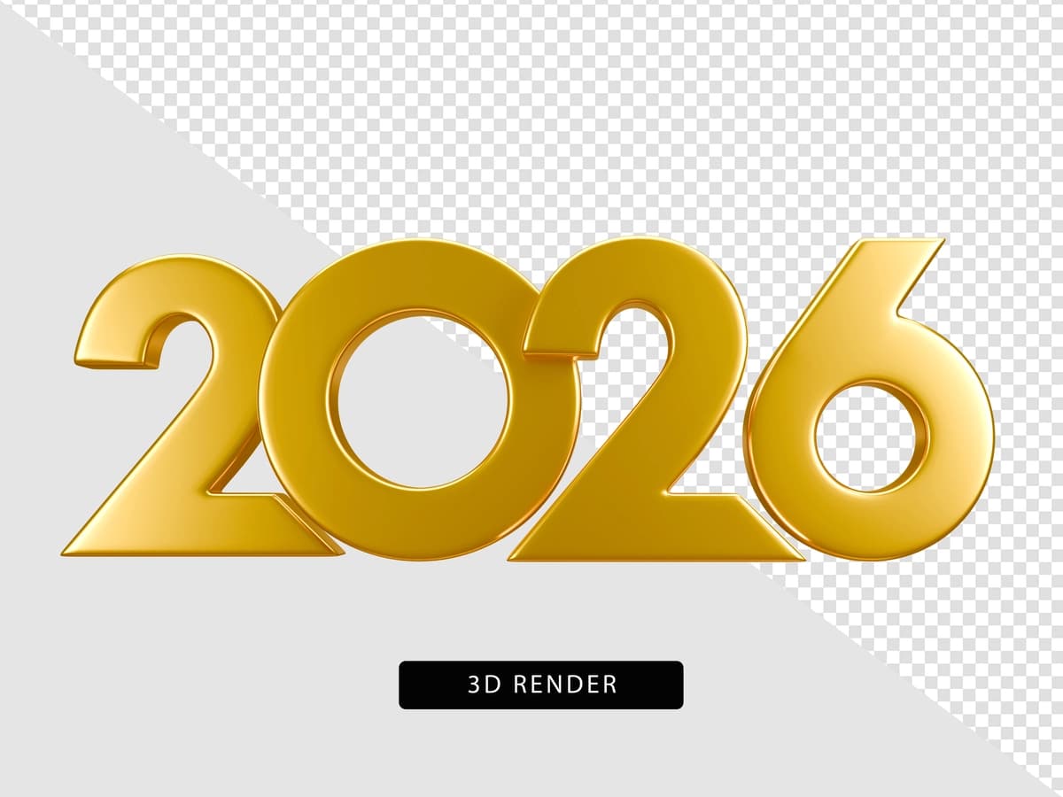 Oltin 3d render 2026 yil | Golden 3d render year 2026