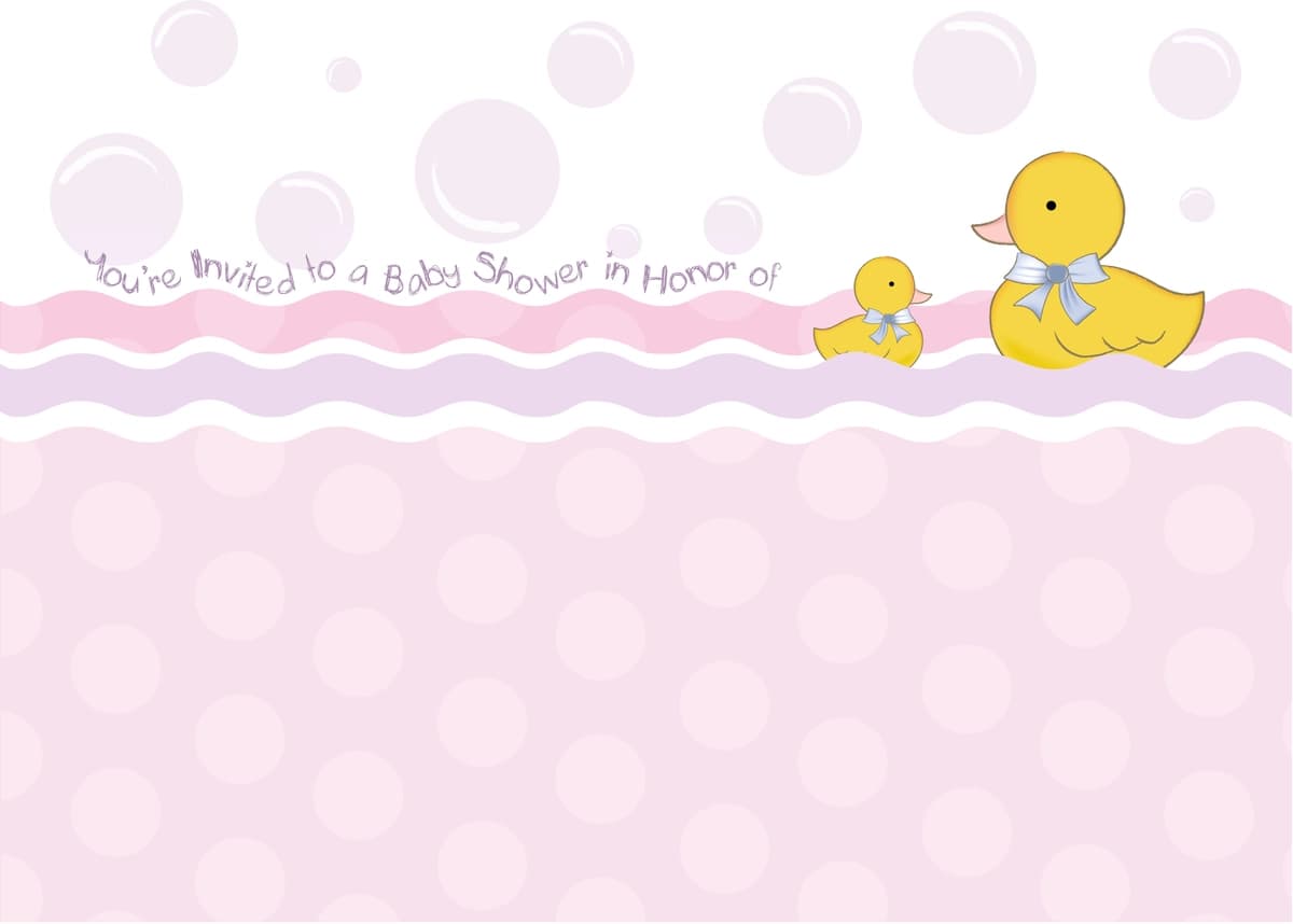 O'rdak o'yinchoqlari tushirilgan chaqaloq uchun dush kartasi | Baby shower card with duck toys
