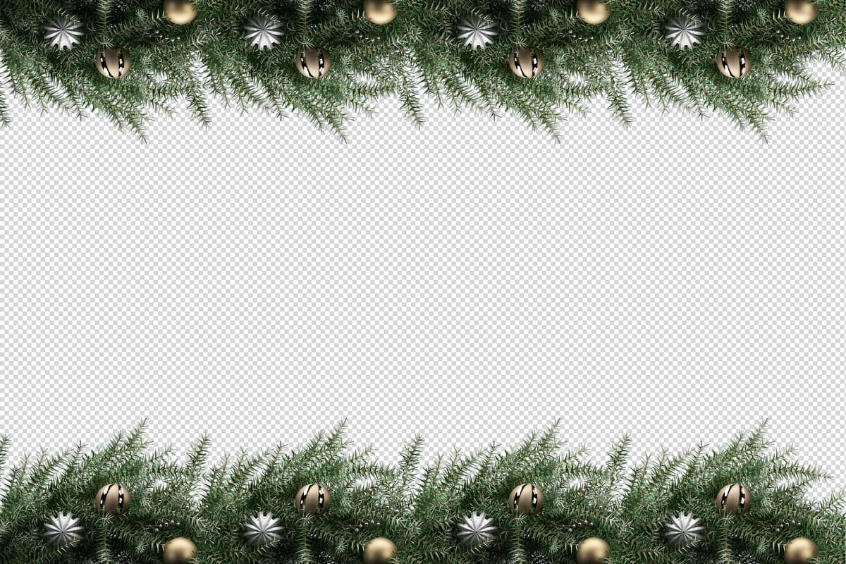 Rojdestvo dekorativ gulchambar 3D izolyatsiya qilingan | Christmas decorative wreath 3d rendered isolated
