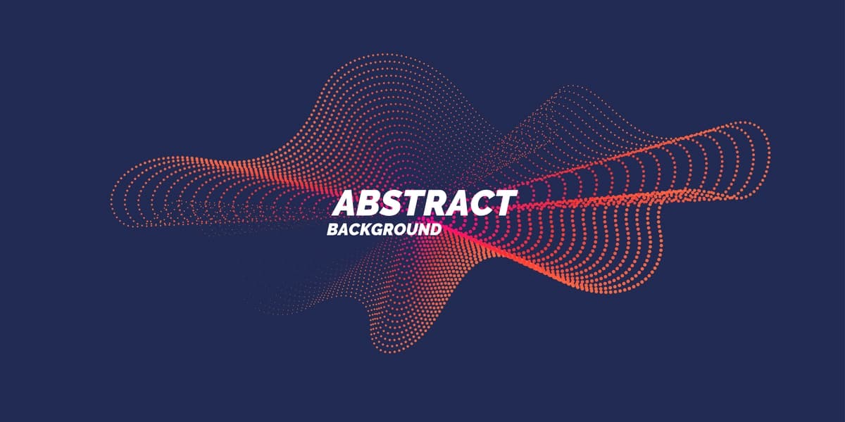 Dinamik to'lqinlar chiziqli zarrachalar bilan vektor mavhum fon | Vector abstract background with dynamic waves line particles