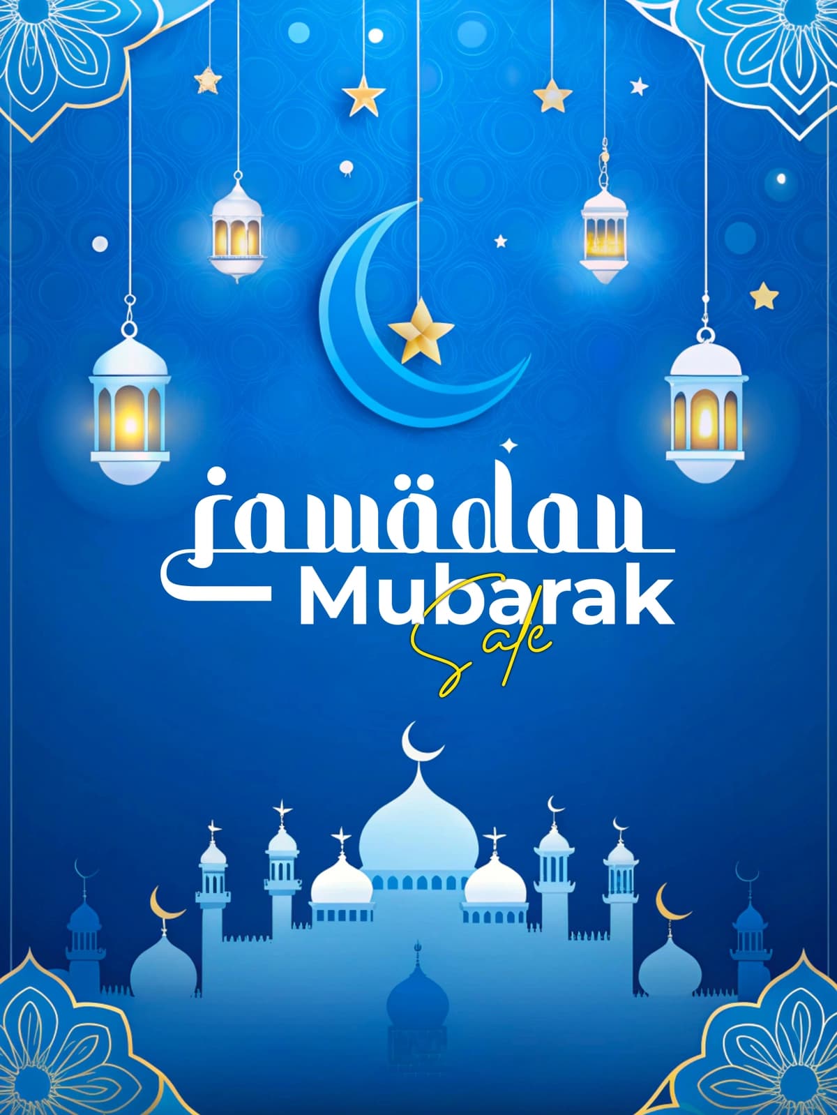 Ramazon kareem dekorativ festivali dizayn shabloni | Ramadan kareem decorative festival design template