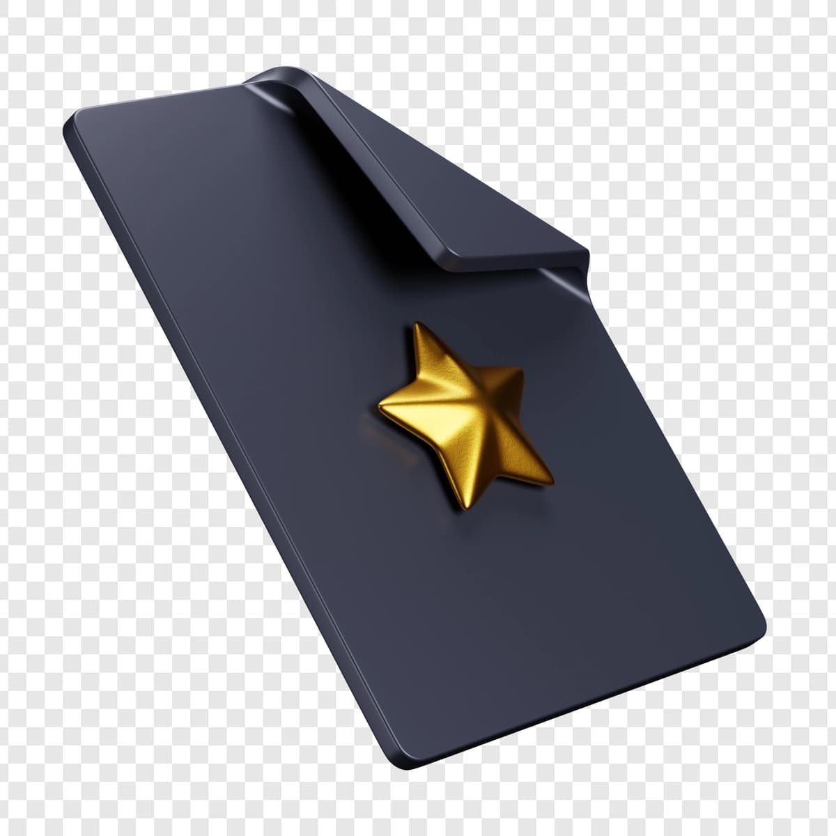 Oltin yulduzli oqlangan sertifikat | Elegant certificate with gold star