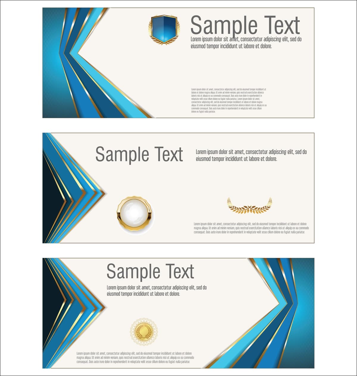 Gorizontal bannerlar shablonlari to'plami vektor tasviri | Collection horizontal banners templates vector illustration