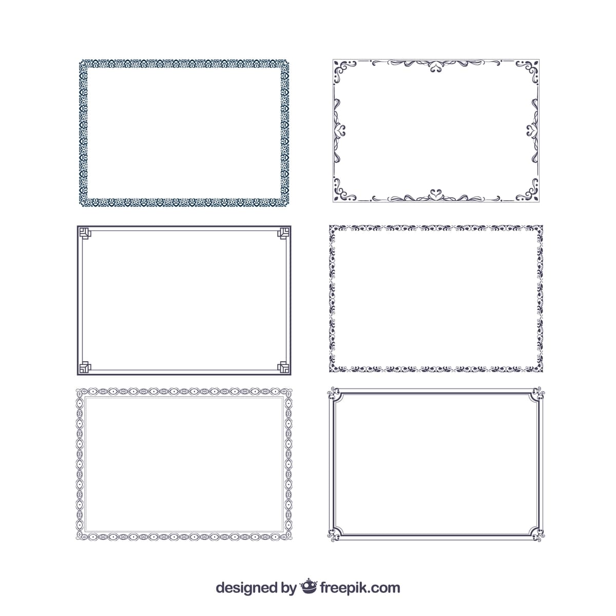 To'plam sertifikat ramkalar | Collection certificate frames