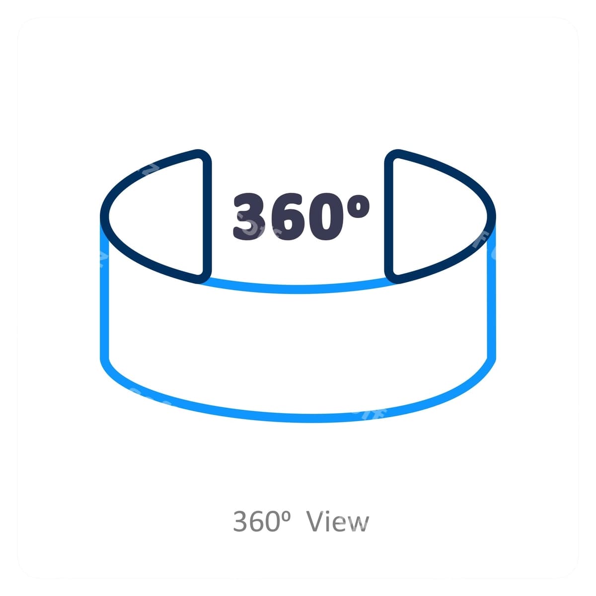 360 ko'rinish ikonasi konseptsiyasi | 360 view view icon concept