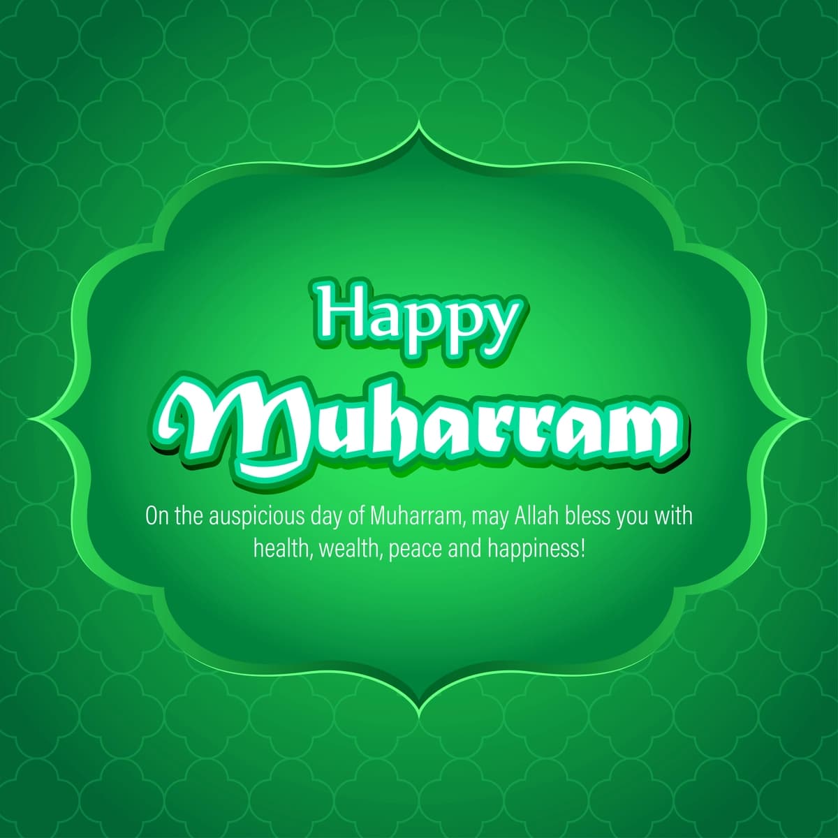 Vektorli illyustratsiya tushunchasi muharram tabriklari | Vector illustration concept muharram greeting
