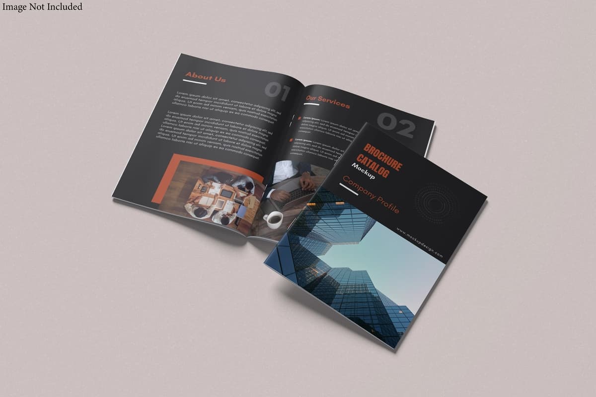 A4 risoladagi katalog maketi | A4 brochure catalog mockup