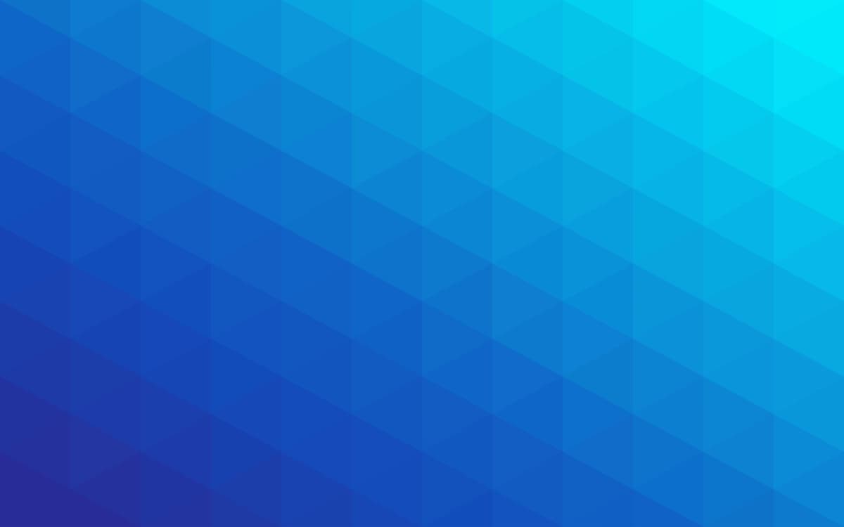 Mavhum past poli koʻk gradient fon vektorli geometrik naqsh | Abstract lowpoly blue gradient background vector geometric pattern