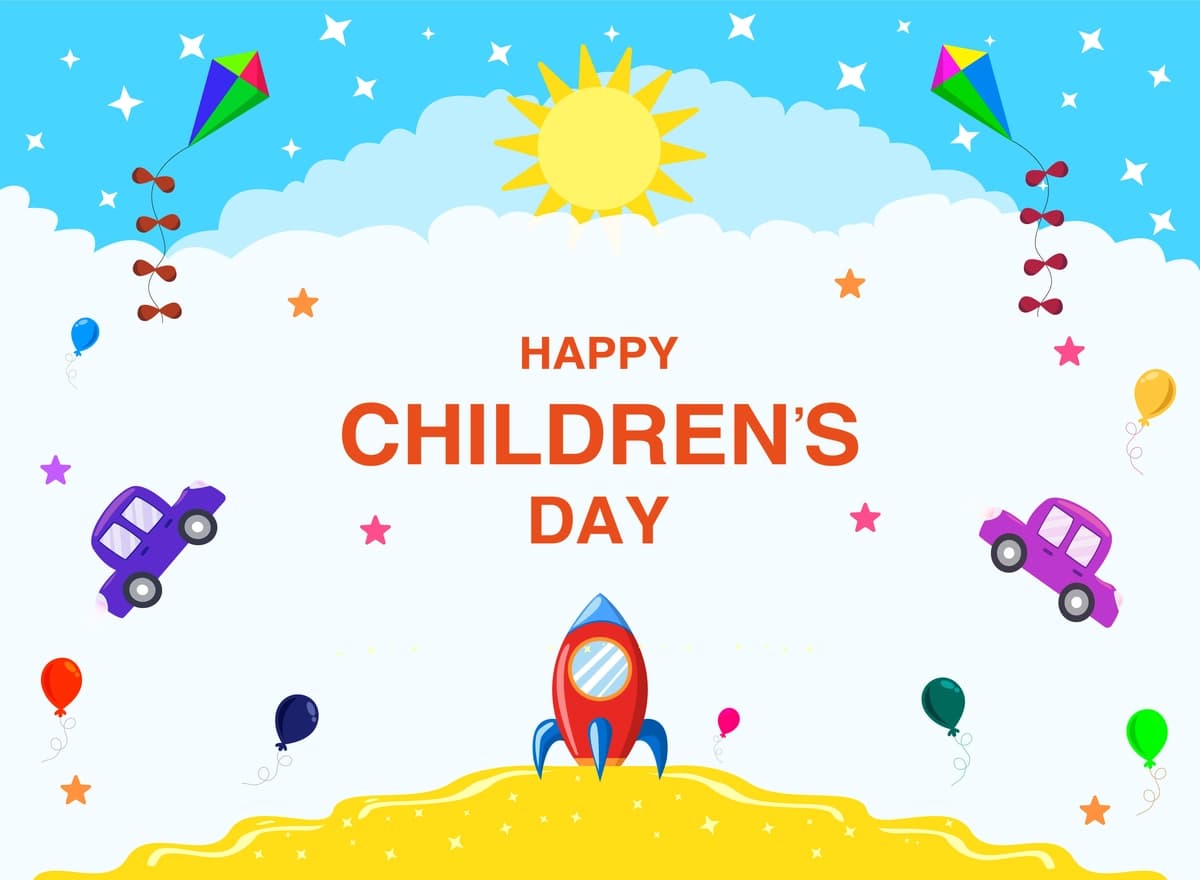 Bolalar kuni bilan tabriklash tarixi | Happy children s day background
