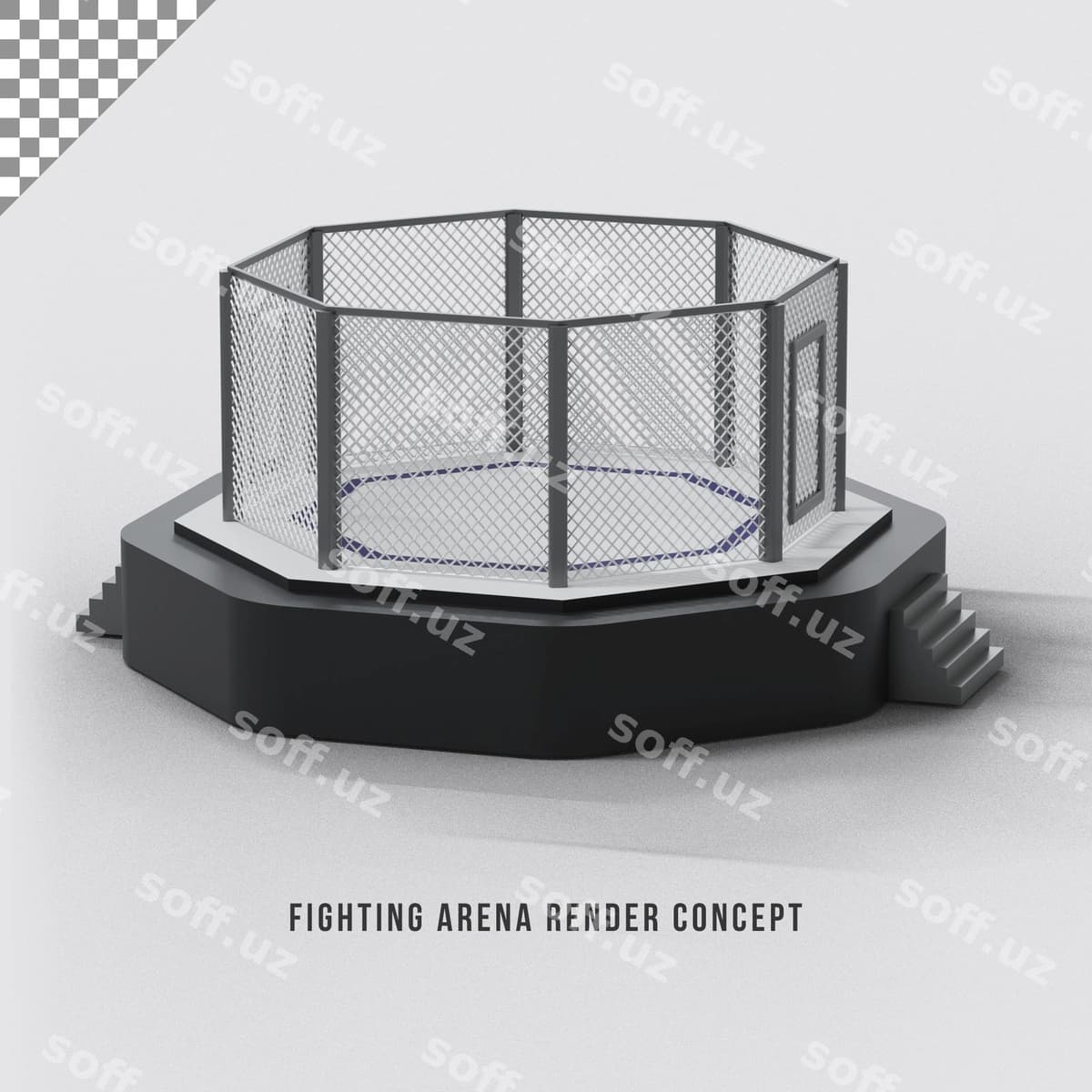 3D jang maydoni tushunchasi | 3d fighting arena concept