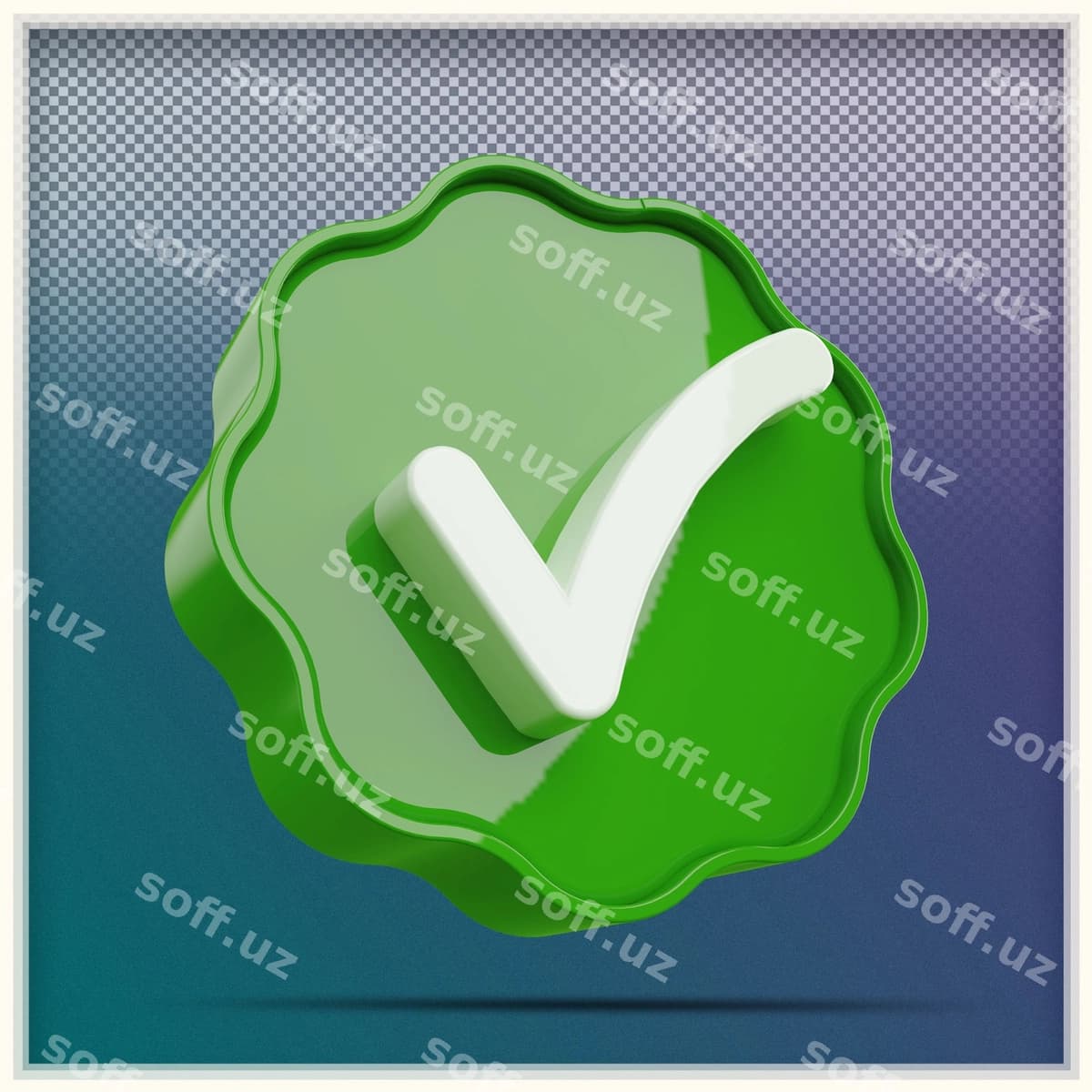 3D belgi tasdiq belgisi | 3d icon check mark