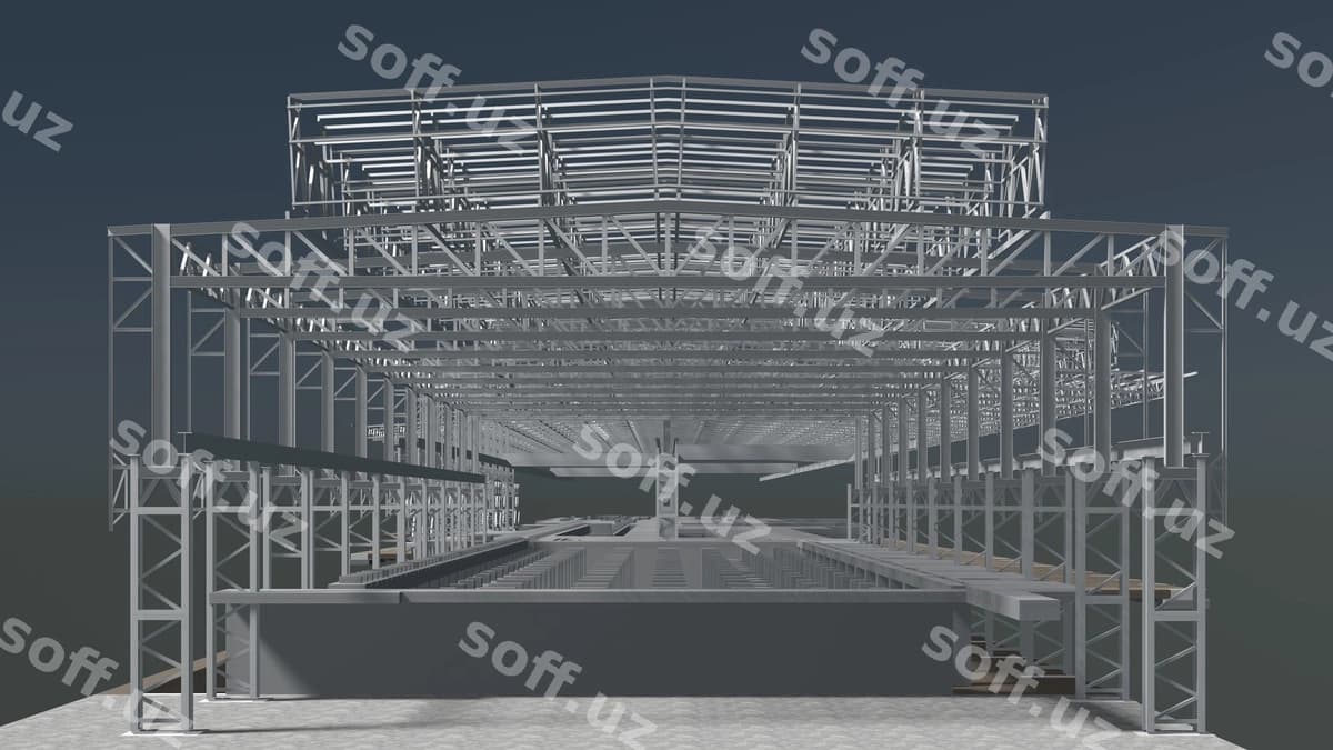 3D illyustratsiya qurilish tuzilishi | 3d illustration building structure