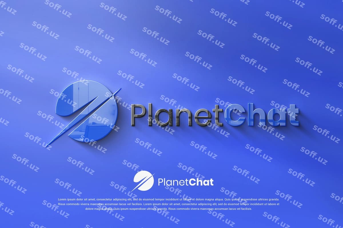 3D logotip maketi mustahkam fon | 3d logo mockup solid background