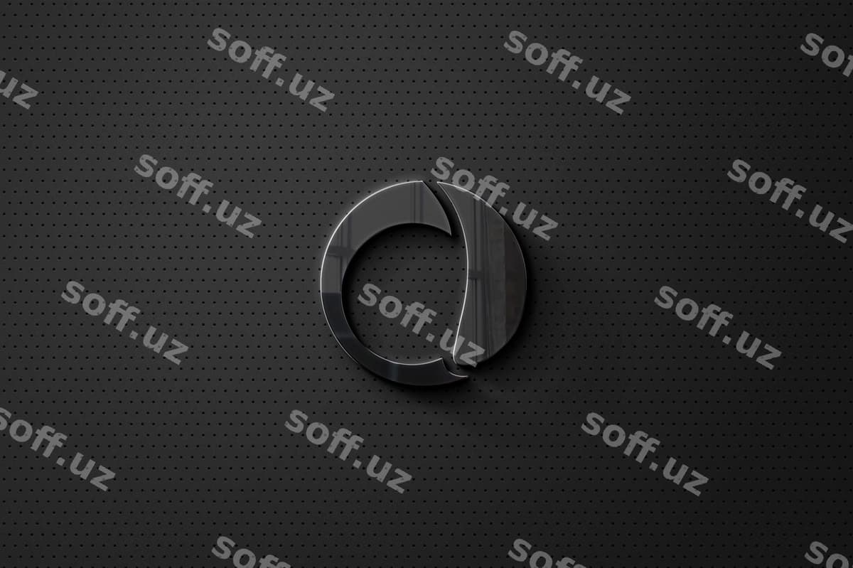 3D logotip matn mockup | 3d logo text mockup