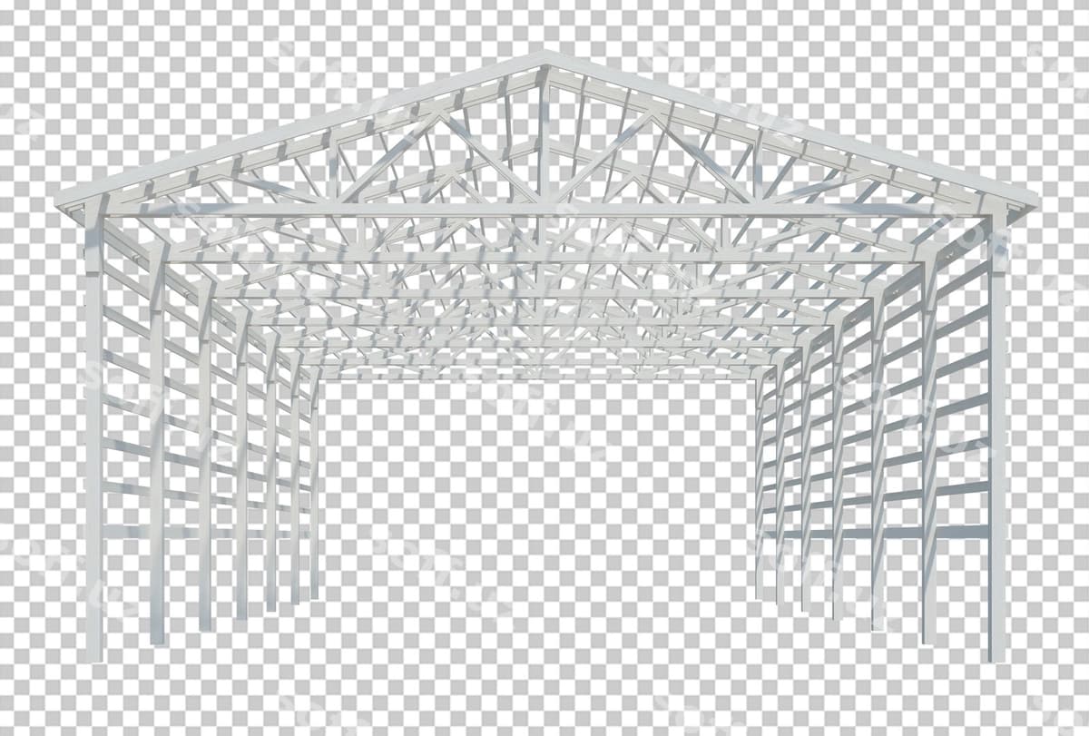 3D render bino konstruktsiyasi izolyatsiya qilingan | 3d render building structure isolated